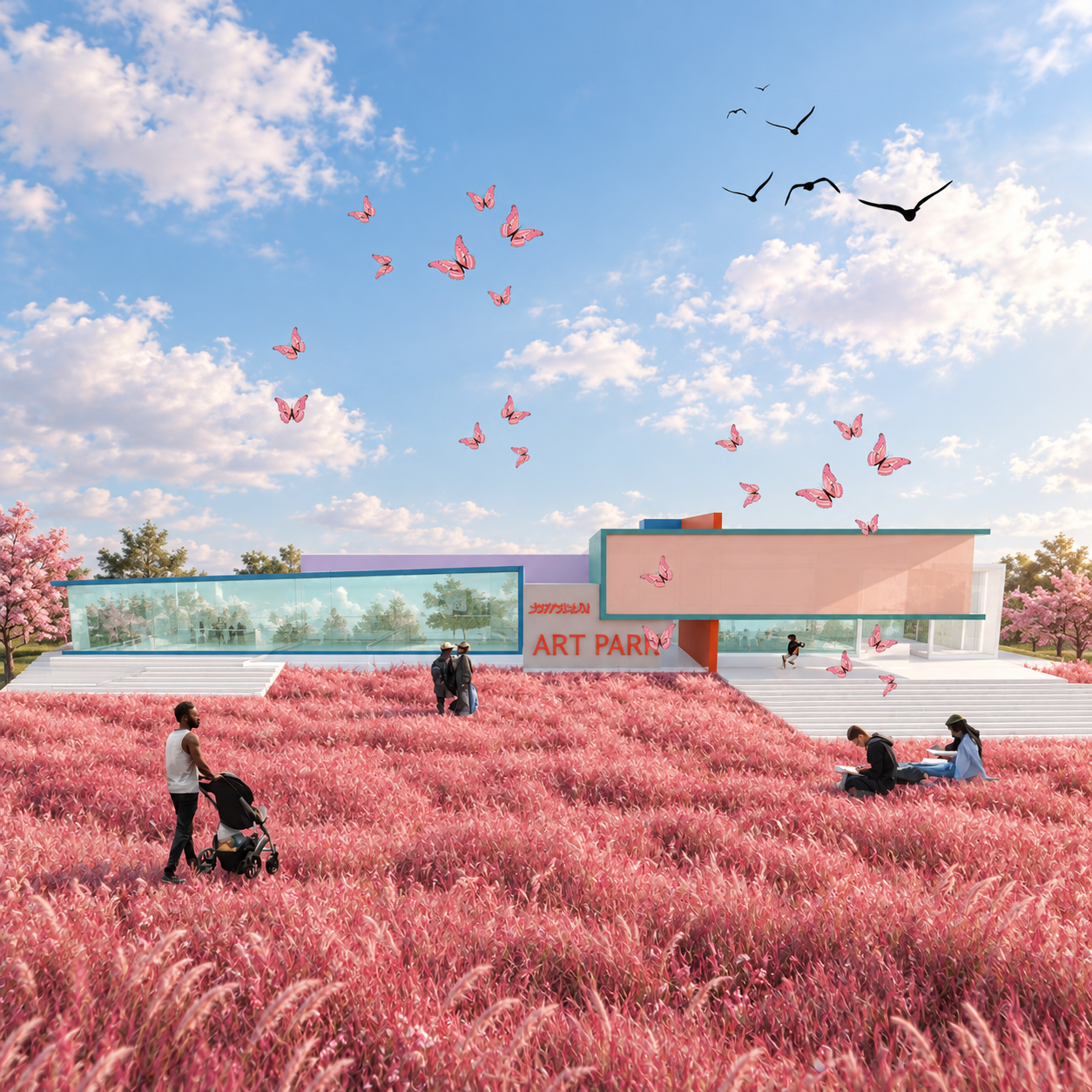 Art campus — exterior perspective