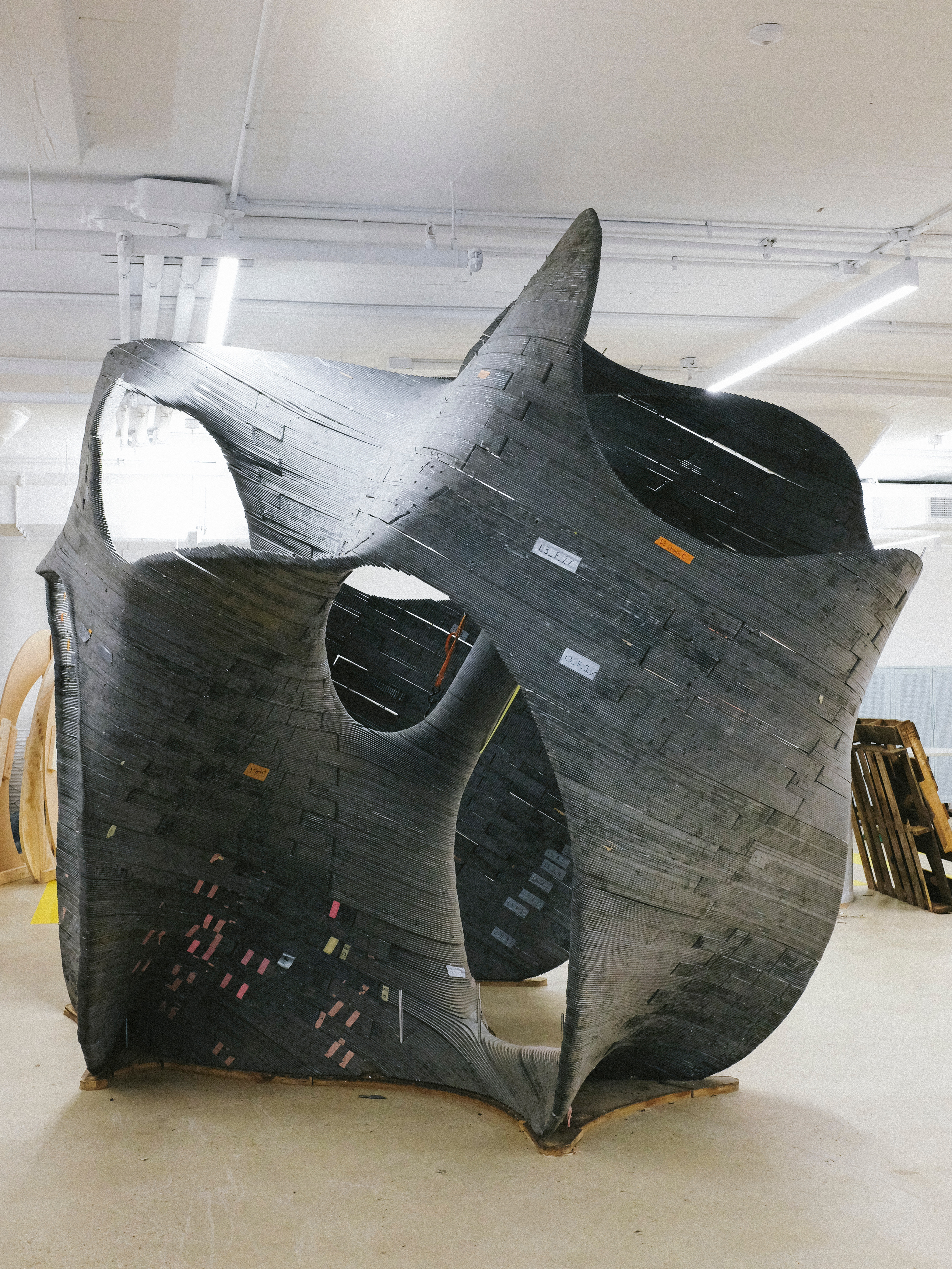 Full-scale curved surface — alternate view