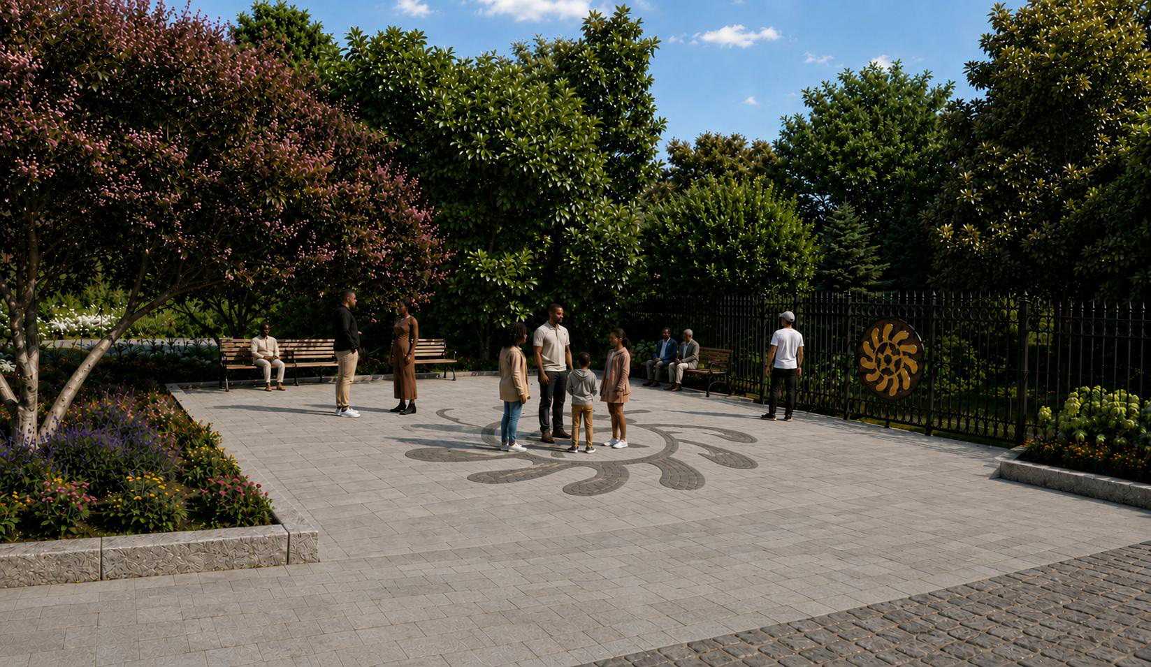 Mount Zion–Female Union Band Society Historic Memorial Park — Site entry plaza
