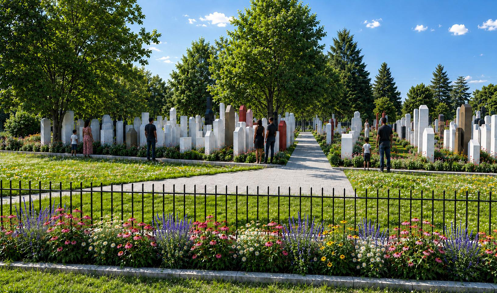 Mount Zion–Female Union Band Society Historic Memorial Park — View north from Mill Road