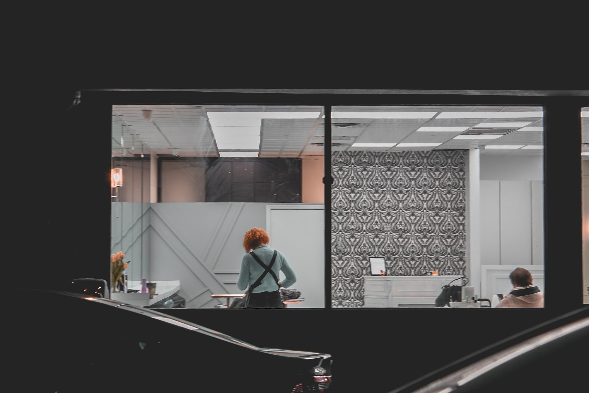 Life behind the storefront window — photograph by Tony Powers