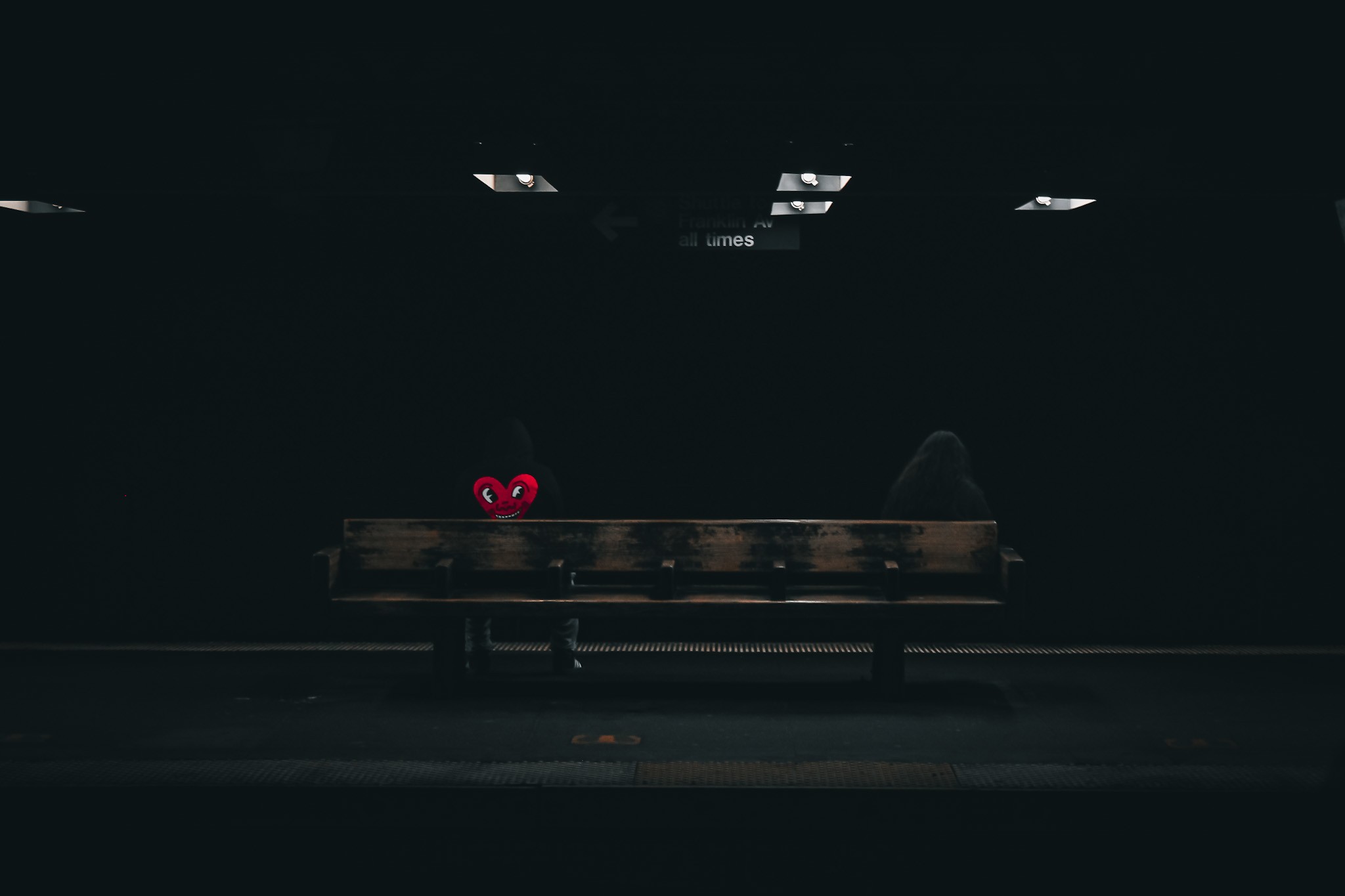 Waiting on the platform — photograph by Tony Powers