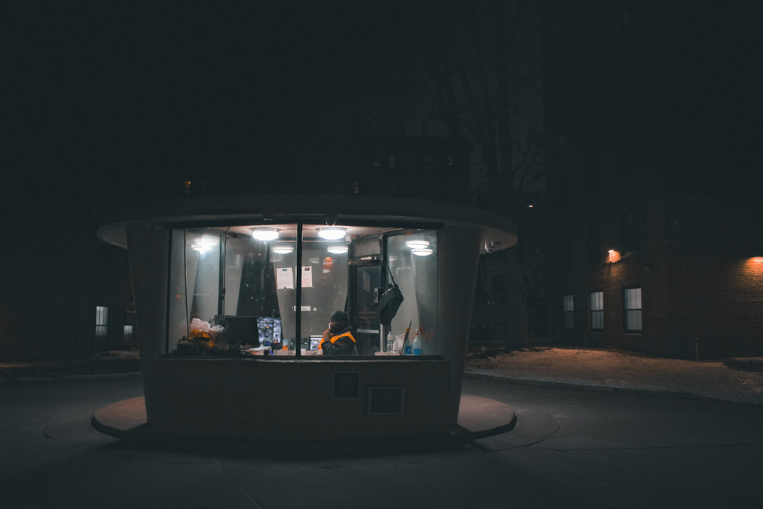 Light from a night kiosk — photograph by Tony Powers