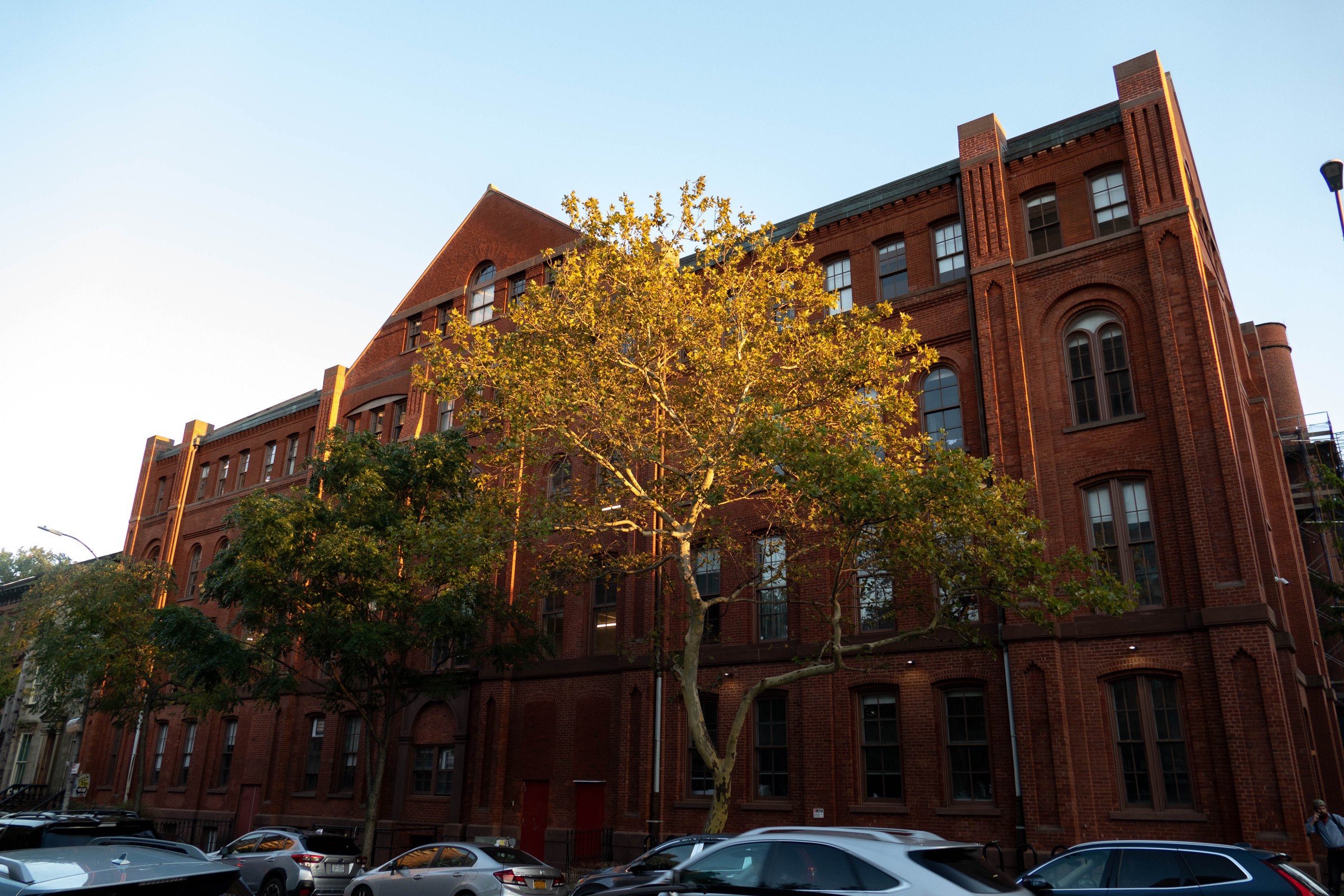 Brick and autumn light — photograph by Tony Powers