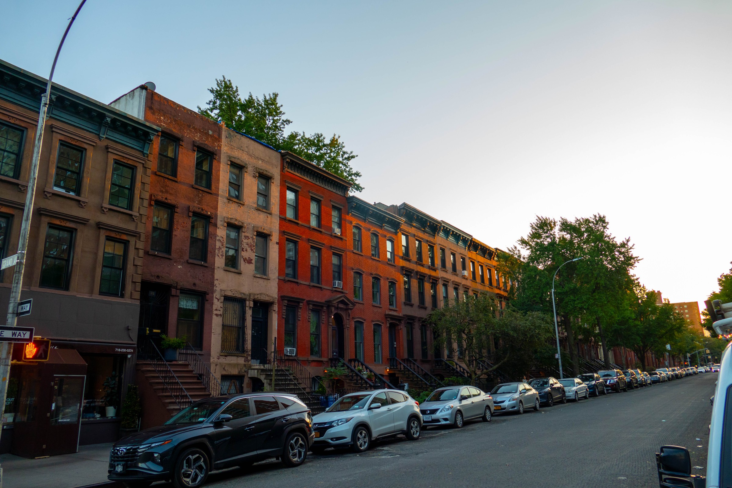 A Brooklyn streetscape — photograph by Tony Powers