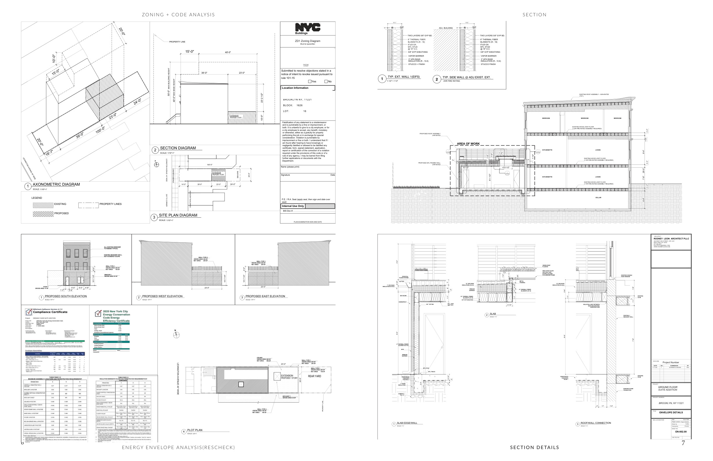 Lexington Avenue Residential Addition — original portfolio spread