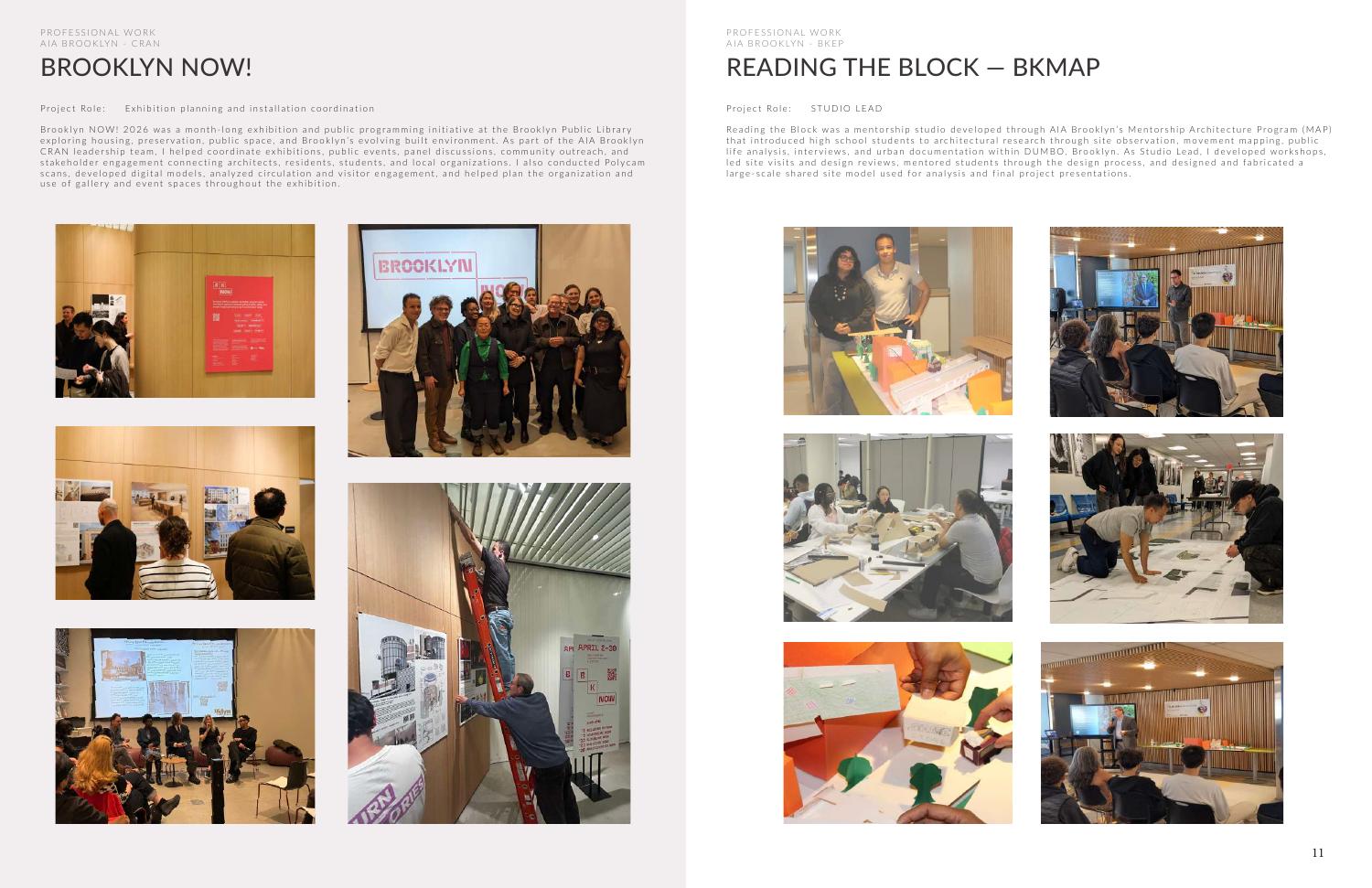 AIA Brooklyn Leadership — original portfolio spread