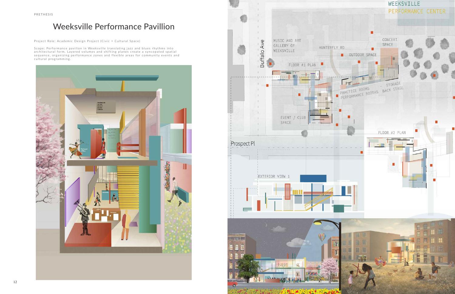 Weeksville Performance Pavilion — original portfolio spread