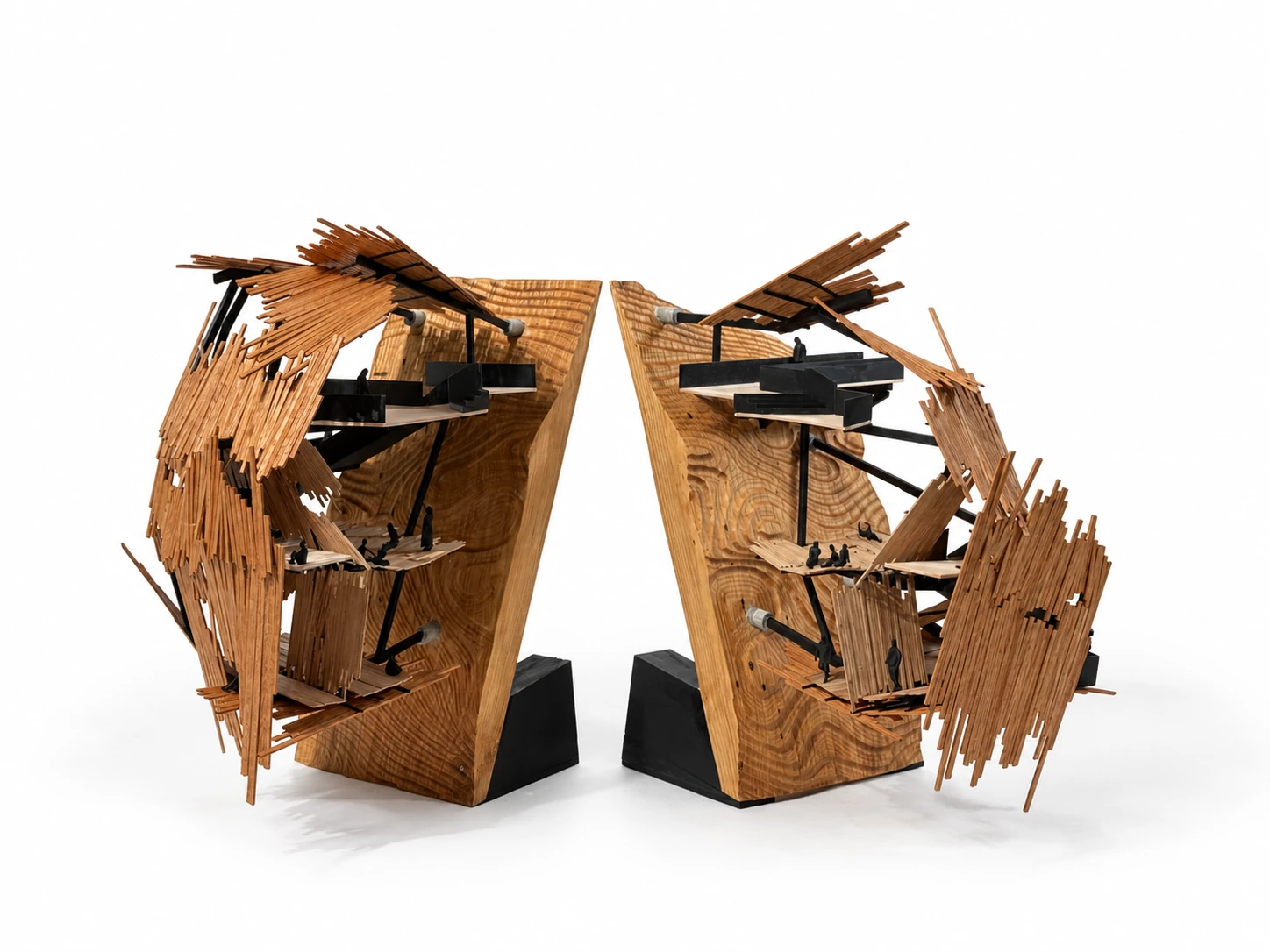 Spaces of Decay — paired architectural models